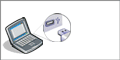 Synchronize folders by USB drive